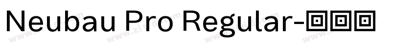 Neubau Pro Regular字体转换